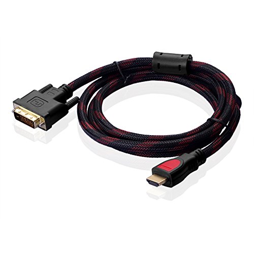 SIENOC HDMI auf DVI-D 24+1 Kabel FULL HD 1080p PC zu Monitor Beamer TV Adapter 4.5FT - 2