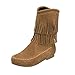 Produktbild Frashing Fransen Damen Stiefel Flache Stiefel Damen Stiefeletten Cowboy Western Stiefel Boots Schlupfstiefel Schuhe Schnee Stiefel Winter Winterstiefel Mode Schuhe