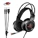 Produktbild Amicool Gaming Headset für PS4 / Xbox One, W3 Stereo - Bass - Surround/Lärmminderung/Lautstärkeregler/über Kopfhörer Mit Mikrofon Ohr - Für Laptop - PC Mac Computer und Smartphone