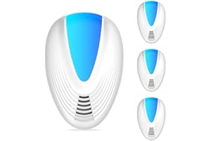 LOPHE Ultradźwiękowy odstraszacz komarów i owadów, przenośny ultradźwiękowy odstraszacz szczurów do domu/sypialni, osłona 120 m², cichy - przeciw myszom, szczurom, komarom i pająkom itp