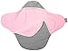 Wallaboo Baby Blanket Coco - Reversible - For Car seat and Travel - 100% Pure Cotton - 90 X70 cm - For Babies from Newborm - Grey Pink