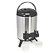 Produktbild COM-FOUR® 9 Liter Isolier-Getränkespender mit 2 Zapfhähnen, Große Isolierkanne, Glühwein Spender, Kessel Airpot (01 Stück - Isolierkanne 9 Liter)