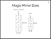 MAGIC MIRROR Travel Mirror | Fold Out Full-length | Multifunctional - Mulberry (Beauty Edition (large))