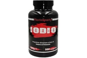 FlorioSport Iodio Ioduro di Potassio 500 compresse da 225 mcg Integratore per la Funzionalità della Tiroide Sottocosto Scadenza 02/2025