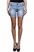 Miss Wow High Waist Denim Shorts for Women (ICEBLU1057_ICEBLUE) RS.449.00