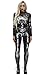 Produktbild URVIP Skelett Overall Damen Knochen Skeleton Halloween Kostüm Bodysuit Anzug Karneval Fasching BAX-013 L
