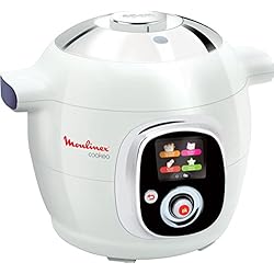 Moulinex CE705100 Multicuiseur Intelligent Cookeo avec Couvercle de Conservation Blanc