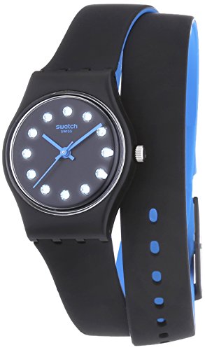 Swatch Damen-Armbanduhr XS Nightview Analog Quarz Plastik LB179