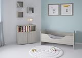 Polini Kids Kinderzimmer 6-teilig Kinderbett mit Wickelkommode mit Regal und Matratze - 3