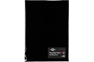 HOMEOUTDOOR Feuilles d'échantillons de tissu absorbant la lumière ultra noire A4 - 210 x 297 mm - Musou - VL IR Flock Kiwami - Matériau le plus noir au monde - 99,905 % (Vl Flock Sheet)