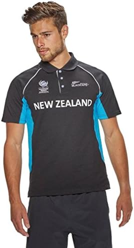 Sportfolio ICC Champions Trophy 2017 New Zealand Men's Cricket Jersey, Black, M