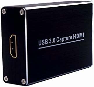 HDMI USB 3.0 Capture Card, VCANDO HDMI to USB 3.0 Video Capture Dongle Device HD 10080P USB 3.0 Capture HDMI Audio Card Box for Windows Linux Os X System PS3/4 Blu-ray DVD XBOX One HDV Note Book