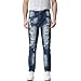 Produktbild Luckycat Herren Casual Herbst Denim Baumwolle Vintage Wash Arbeitshose Basic Jeans Hosen Mode 2018