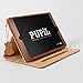Produktbild iPad Mini (1, 2 & 3) Case Hülle. PUPiL of Cambridge, England. Handgefertigte Aus Echtem Leder Mit Standfunktion Und Voll Kompatibel Mit Der Smart Sleep-Funktion. (Hellbraun - Whisky)