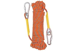Jyvlucient Climbing Rope 8MM 10M Outdoor Rope Home Emergency Escape Rope Professional Climbing Rope Rappelling Abseiling Rope for Magnetic Fishing Hiking Caving Camping Rescue Tree Climbing