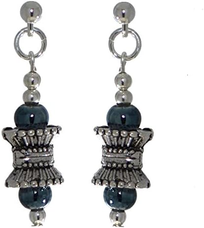 AJ Fashion JewelleryMONARCH silver plated blue post earrings by Roni