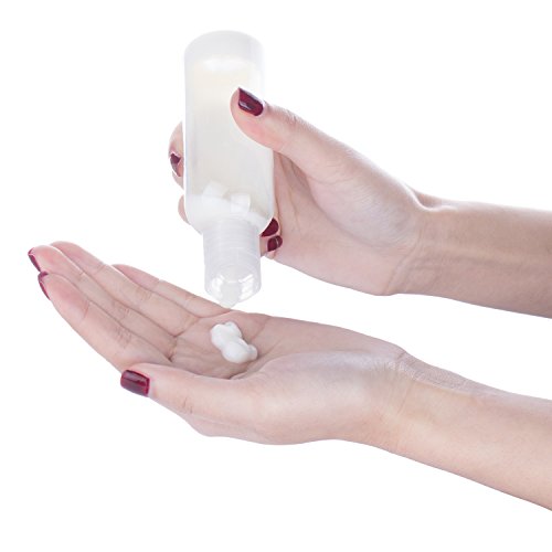 Reise Flaschen Set – Meersee Kunststoffflaschen für Flugreisen, Auslaufsichere Reiseflasche, Behälter für Accesoires/Shampoo/Spülung/Cremes - 4
