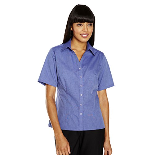 Simon Jersey Womens Ladies Blouse Shirt Workwear Office Smart Plus Sizes  8-22