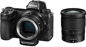 Nikon Z7 Mirrorless Camera Body with 24-70mm Lens and Mount Adapter FTZ (Black)