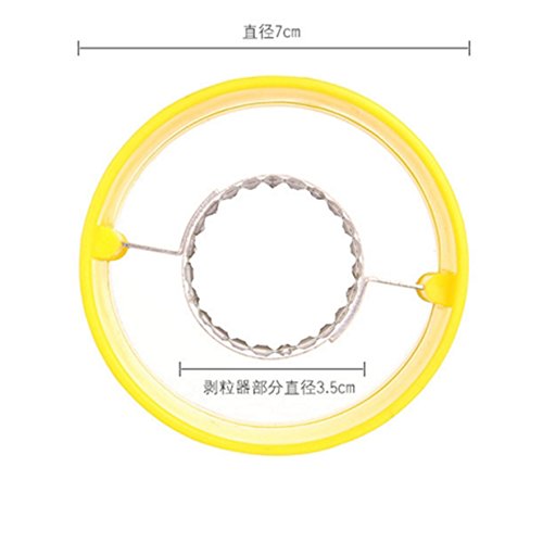 Lalang Corn Stripper Mais Entferner Sweet Mais Dreschen Gerät Kochen Küche Utensil Tool (Gelb) - 6