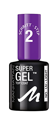MANHATTAN Super Gel Top Coat, Farbe 001, 1er Pack (1 x 12 ml)