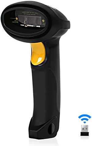 Bluehresy-2.4G Wireless Handheld Barcode Scanner | Rechargeable 1D Barcode Reader for Mac / Notebook / Win /7 / 8 /10 / Linux