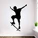 Produktbild Wandtattoo Schwarz Männer SKi Sport Wandaufkleber Zitate Home Decor Abnehmbare Klebrige Vinyl 42X65 cm
