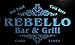 Produktbild u36937-b REBELLO Family Name Bar & Grill Home Brew Beer Neon Sign Barlicht Neonlicht Lichtwerbung