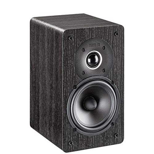 Coppia Casse 2 Vie da Scaffale Tesi 241 Rovere Nero - Indiana Line