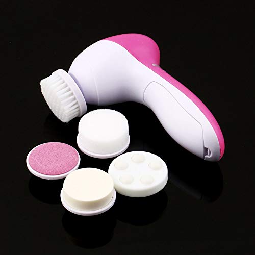 leenBonnie 5 en 1 électrique Machine de nettoyage du Visage Visage pores nettoyant Corps nettoyage Massage Mini Peau beauté Masseur brosse