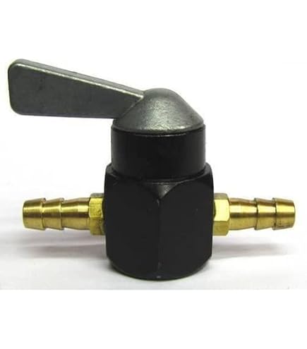 Rubinetto Benzina On/Off Con Riserva – Flangia 34 Mm Per Moto E Scooter, Leva In Plastica Nera