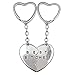 Produktbild MSQ Silber Tone Best Friends Beste Freunde BFF Für Immer Best Bitches Valentine Herz Anhänger Schlüsselanhänger (2 Stück)