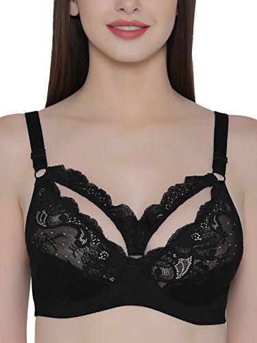 Clovia Womens Lace Non-Padded Underwired Bralette