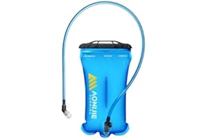 ACHSOO Bottiglie d'acqua Borraccia morbida pieghevole Vescica di idratazione Borsa di stoccaggio dell'acqua a tenuta stagna Zaino di idratazione Corsa Arrampicata Escursionismo