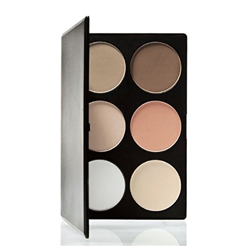 Tinsky Professional 6 Colors Makeup Cosmetic Contour Concealer Face Powder Palette in a Box - 2