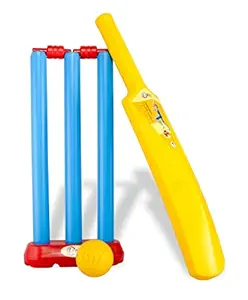 Nizomi Cricket Kit for Kids Indian Made Sports Indoor Outdoor Toys Light Wait Full Accessories Bat, Ball, Stump, Bails, Stump, Stand for Family Game, Best Gift for Cricket Lover