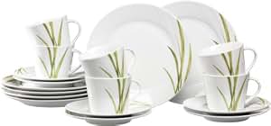 Produktbild von Porzellangeschirr Spülmaschinenfest Ritzenhoff & Breker Kaffeeservice Bianco – 18-teilig Aus Porzellan Tafelservice 12 Personen Modern