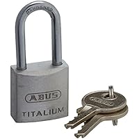 Abus 585562 - 54TI/20HB20_KA5206 Candado Titalium de 20mm arco largo llaves iguales