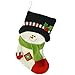 Produktbild WeRChristmas - Calcetín navideño, diseño de muñeco de nieve con sombrero y bufanda (45 cm)