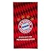 Produktbild FC Bayern München Strandtuch Rekordmeister, Handtuch rot, 77x150 cm