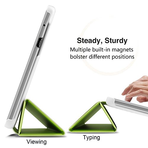 ELTD Huawei MediaPad T3 8 Hülle Case – Ultra Schlank Smart Cover Tasche Schutzhülle Case Für Huawei MediaPad T3 8 mit Standfunktion, Grün - 4
