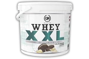 GN INNOVATION SUPPLEMENTS GN Nutrition Premium Whey Protein 100% XXL 4 kg | Proteina | Vitamina B6 y DigeZyme (White Chocolate & Black Cookies)