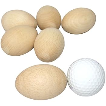 Amazon.de: Einfache hölzerne Eier festes decoupage sauberes Handwerk