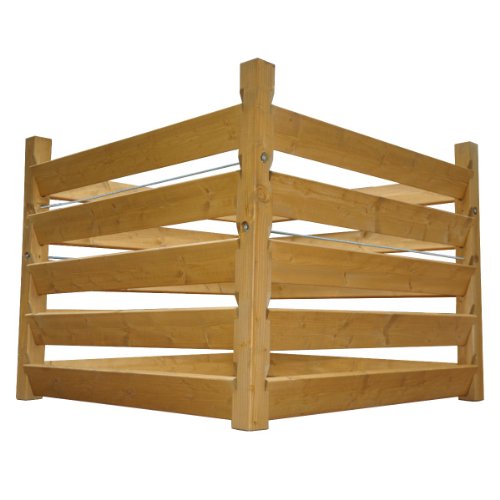 Holz Kompostsilo „BIO“ – Kiefer lasiert 100x100x80cm - 2