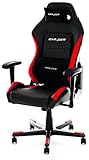 Altura ajustable DXRacer D-Series - Silla de oficina, color negro y rojo