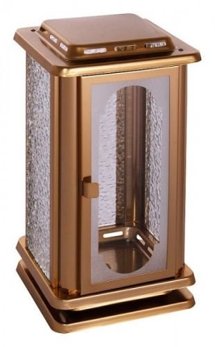 Grablaterne aus Edelsstahl Oberfläche Bronze pat.