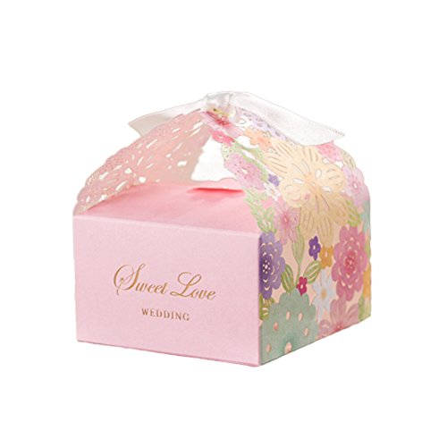 Preisvergleich Produktbild BESTOYARD Hochzeits-Bevorzugungskasten-Handwerk... für Geschenke Süßigkeits-Schokoladen-Bonbons