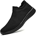 Men's Slip on Walking Shoes Tennis Running Sneakers Lightweight Breathable Casual Soft Sole Comfort Work Gym Trainers