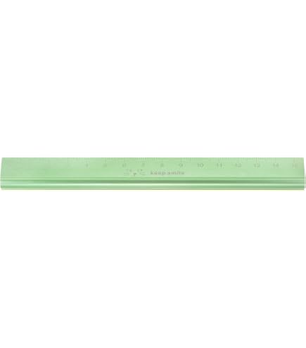 Kozelo 2 Stück Edelstahl-Lineal - [15cm/ 6 Zoll] Gerade Kante Metallmesswerkzeuge für den Einsatz in der Architektur | Silberfarben