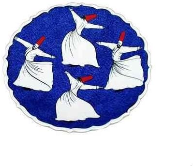 Cini Plate 'Whirling Dervishes' by Tulumba